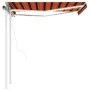 Automatic LED awning and wind sensor orange brown 3x2.5 m by , Awnings - Ref: Foro24-3069915, Price: 574,36 €, Discount: %