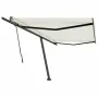 Toldo de pie retráctil manual color crema 500x300 cm de , Toldos - Ref: Foro24-3069777, Precio: 491,93 €, Descuento: %