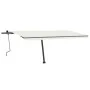 Toldo de pie retráctil manual color crema 500x300 cm de , Toldos - Ref: Foro24-3069777, Precio: 491,93 €, Descuento: %