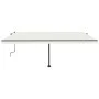 Toldo de pie retráctil manual color crema 500x300 cm de , Toldos - Ref: Foro24-3069777, Precio: 491,93 €, Descuento: %