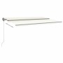 Manuell ausziehbare Fußmarkise, cremefarben, 500 x 300 cm von , Markisen - Ref: Foro24-3069777, Preis: 595,33 €, Rabatt: %