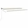 Toldo de pie retráctil manual color crema 500x300 cm de , Toldos - Ref: Foro24-3069777, Precio: 491,93 €, Descuento: %