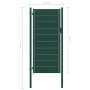 Zauntor aus PVC und grünem Stahl 100x124 cm von vidaXL, Gartentore - Ref: Foro24-145229, Preis: 171,60 €, Rabatt: %