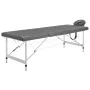Camilla masaje 4 zonas estructura aluminio antracita 186x68 cm de vidaXL, Mesas de masaje - Ref: Foro24-110176, Precio: 176,8...