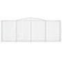 Gabionenkörbe, 20 Stück, Bogenform aus Eisen, 400 x 50 x 140/160 cm von , Töpfe und Pflanzgefäße - Ref: Foro24-3147032, Preis...