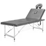 Massageliege 4 Zonen anthrazitfarbene Aluminiumstruktur 186x68 cm von vidaXL, Massageliegen - Ref: Foro24-110176, Preis: 176,...