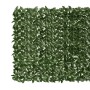 Toldo para balcón con hojas verde oscuro 400x150 cm