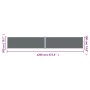 Anthrazit ausziehbare Seitenmarkise 200x1200 cm von , Sonnenschirme - Ref: Foro24-318080, Preis: 172,68 €, Rabatt: %