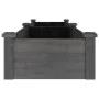 Flowerbed planter with gray fir wood lining 240x45x25 cm by , Pots and planters - Ref: Foro24-364297, Price: 93,17 €, Discoun...