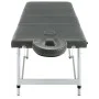 Massageliege 4 Zonen anthrazitfarbene Aluminiumstruktur 186x68 cm von vidaXL, Massageliegen - Ref: Foro24-110176, Preis: 176,...