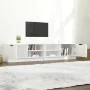 TV cabinet 2 pieces white plywood 80x35x36.5 cm by , TV Furniture - Ref: Foro24-811467, Price: 86,35 €, Discount: %