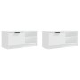 Mueble para TV 2 pzas madera contrachapada blanco 80x35x36,5 cm de , Muebles TV - Ref: Foro24-811467, Precio: 90,64 €, Descue...