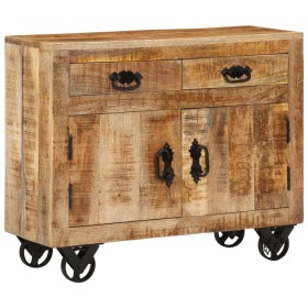 Sideboard aus unbehandeltem massivem Mangoholz, 80 x 30 x 65 cm von , Sideboards - Ref: Foro24-351689, Preis: 294,04 €, Rabat...