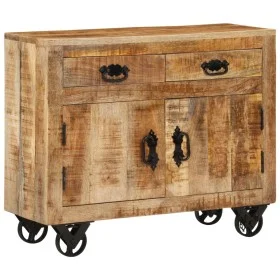 Untreated solid mango wood sideboard 80x30x65 cm by , Sideboards - Ref: Foro24-351689, Price: 287,83 €, Discount: %