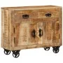 Sideboard aus unbehandeltem massivem Mangoholz, 80 x 30 x 65 cm von , Sideboards - Ref: Foro24-351689, Preis: 287,83 €, Rabat...