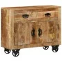 Sideboard aus unbehandeltem massivem Mangoholz, 80 x 30 x 65 cm von , Sideboards - Ref: Foro24-351689, Preis: 287,83 €, Rabat...