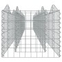 Galvanized iron arch shaped gabion flowerbed 600x50x50cm by , Pots and planters - Ref: Foro24-153544, Price: 147,34 €, Discou...