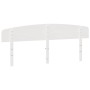 Solid white pine wood bed headboard 200 cm by , Headboards and footboards - Ref: Foro24-842487, Price: 60,51 €, Discount: %
