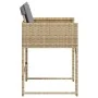 Garden armchairs with cushions 4 units beige synthetic rattan mix by , Garden chairs - Ref: Foro24-365006, Price: 162,93 €, D...