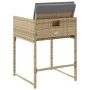 Garden armchairs with cushions 4 units beige synthetic rattan mix by , Garden chairs - Ref: Foro24-365006, Price: 162,93 €, D...