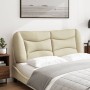 Padded headboard in cream fabric 120 cm by , Headboards and footboards - Ref: Foro24-374566, Price: 59,07 €, Discount: %