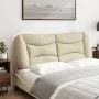 Padded headboard in cream fabric 120 cm by , Headboards and footboards - Ref: Foro24-374566, Price: 58,26 €, Discount: %