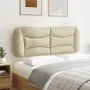 Padded headboard in cream fabric 120 cm by , Headboards and footboards - Ref: Foro24-374566, Price: 58,26 €, Discount: %