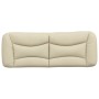 Padded headboard in cream fabric 120 cm by , Headboards and footboards - Ref: Foro24-374566, Price: 59,07 €, Discount: %