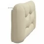 Padded headboard in cream fabric 120 cm by , Headboards and footboards - Ref: Foro24-374566, Price: 58,26 €, Discount: %