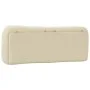 Padded headboard in cream fabric 120 cm by , Headboards and footboards - Ref: Foro24-374566, Price: 58,26 €, Discount: %