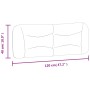Gepolstertes Kopfteil aus cremefarbenem Stoff, 120 cm von , Kopf- und Fußteile - Ref: Foro24-374566, Preis: 59,07 €, Rabatt: %