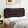 Gepolstertes Kopfteil aus dunkelbraunem Stoff, 120 cm von , Kopf- und Fußteile - Ref: Foro24-374564, Preis: 50,52 €, Rabatt: %