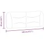 Gepolstertes Kopfteil aus dunkelbraunem Stoff, 120 cm von , Kopf- und Fußteile - Ref: Foro24-374564, Preis: 50,52 €, Rabatt: %