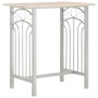 Set 3-teiliger hoher Küchentisch und Stühle aus Holz und Stahl von vidaXL, Möbelsets für Küchen und Esszimmer - Ref: Foro24-2...