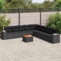 Garden sofa set 10 pieces with black synthetic rattan cushions by , Garden sets - Ref: Foro24-3225488, Price: 636,07 €, Disco...