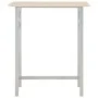 Kitchen high table and chairs set, 3 pieces, wood and steel. by vidaXL, Furniture sets for kitchens and dining rooms - Ref: F...