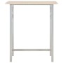 Set 3-teiliger hoher Küchentisch und Stühle aus Holz und Stahl von vidaXL, Möbelsets für Küchen und Esszimmer - Ref: Foro24-2...
