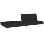 Sofá cama de 2 plazas tela negro de , Sofás - Ref: Foro24-375756, Precio: 244,23 €, Descuento: %