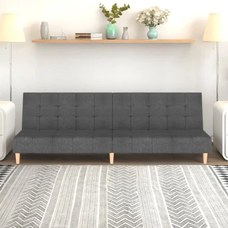2 seater sofa bed light gray fabric by , Sofas - Ref: Foro24-375754, Price: 244,03 €, Discount: %