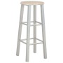 Set 3-teiliger hoher Küchentisch und Stühle aus Holz und Stahl von vidaXL, Möbelsets für Küchen und Esszimmer - Ref: Foro24-2...