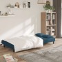 2-seater sofa bed with two blue velvet pillows by , Sofas - Ref: Foro24-375806, Price: 236,35 €, Discount: %