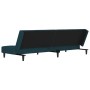 2-seater sofa bed with two blue velvet pillows by , Sofas - Ref: Foro24-375806, Price: 236,35 €, Discount: %