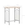 Set 3-teiliger hoher Küchentisch und Stühle aus Holz und Stahl von vidaXL, Möbelsets für Küchen und Esszimmer - Ref: Foro24-2...