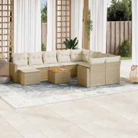 11-piece garden sofa set with beige synthetic rattan cushions by , Modular outdoor sofas - Ref: Foro24-3224413, Price: 709,65...