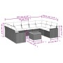 Garden sofa set with beige cushions 10 pieces synthetic rattan by , Modular outdoor sofas - Ref: Foro24-3224267, Price: 582,8...