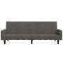 Dunkelgraues 2-Sitzer-Schlafsofa aus Samt von , Sofas - Ref: Foro24-375775, Preis: 279,24 €, Rabatt: %