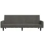 Dunkelgraues 2-Sitzer-Schlafsofa aus Samt von , Sofas - Ref: Foro24-375775, Preis: 274,40 €, Rabatt: %