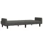 Dunkelgraues 2-Sitzer-Schlafsofa aus Samt von , Sofas - Ref: Foro24-375775, Preis: 274,40 €, Rabatt: %