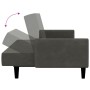 Dunkelgraues 2-Sitzer-Schlafsofa aus Samt von , Sofas - Ref: Foro24-375775, Preis: 279,24 €, Rabatt: %