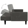Dunkelgraues 2-Sitzer-Schlafsofa aus Samt von , Sofas - Ref: Foro24-375775, Preis: 274,40 €, Rabatt: %